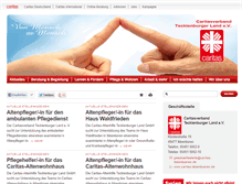 Tablet Screenshot of caritas-ibbenbueren.de